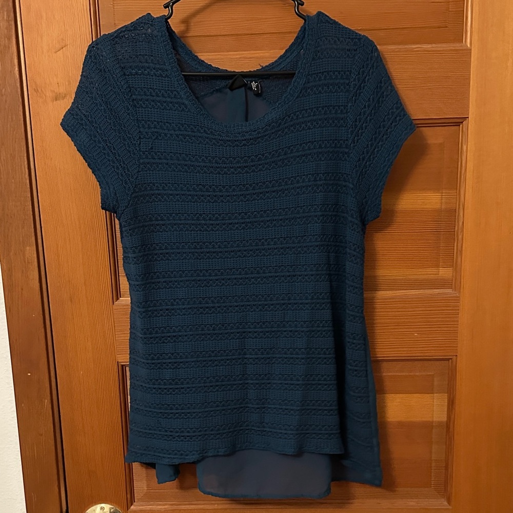 Cruel Teal Lace Top